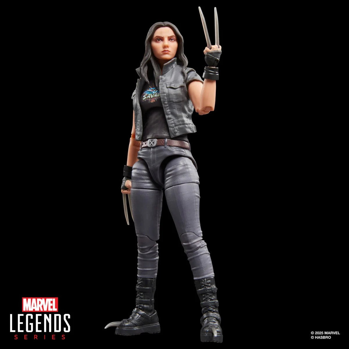 Marvel Legends X-23 6" Action Figure Deadpool Wolverine Movie Hasbro New with clawed hands and detailed clothing in dynamic stance