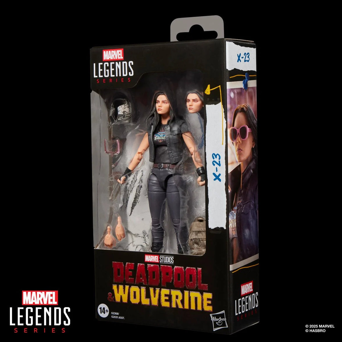 Marvel Legends X-23 6" Action Figure Deadpool Wolverine Movie Hasbro New with alternate head and accessories in box