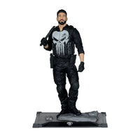 The Punisher - Marvel Studios 1:10 Scale Posed Figure Scene McFarlane Toys by Hasbro standing on a detailed base.