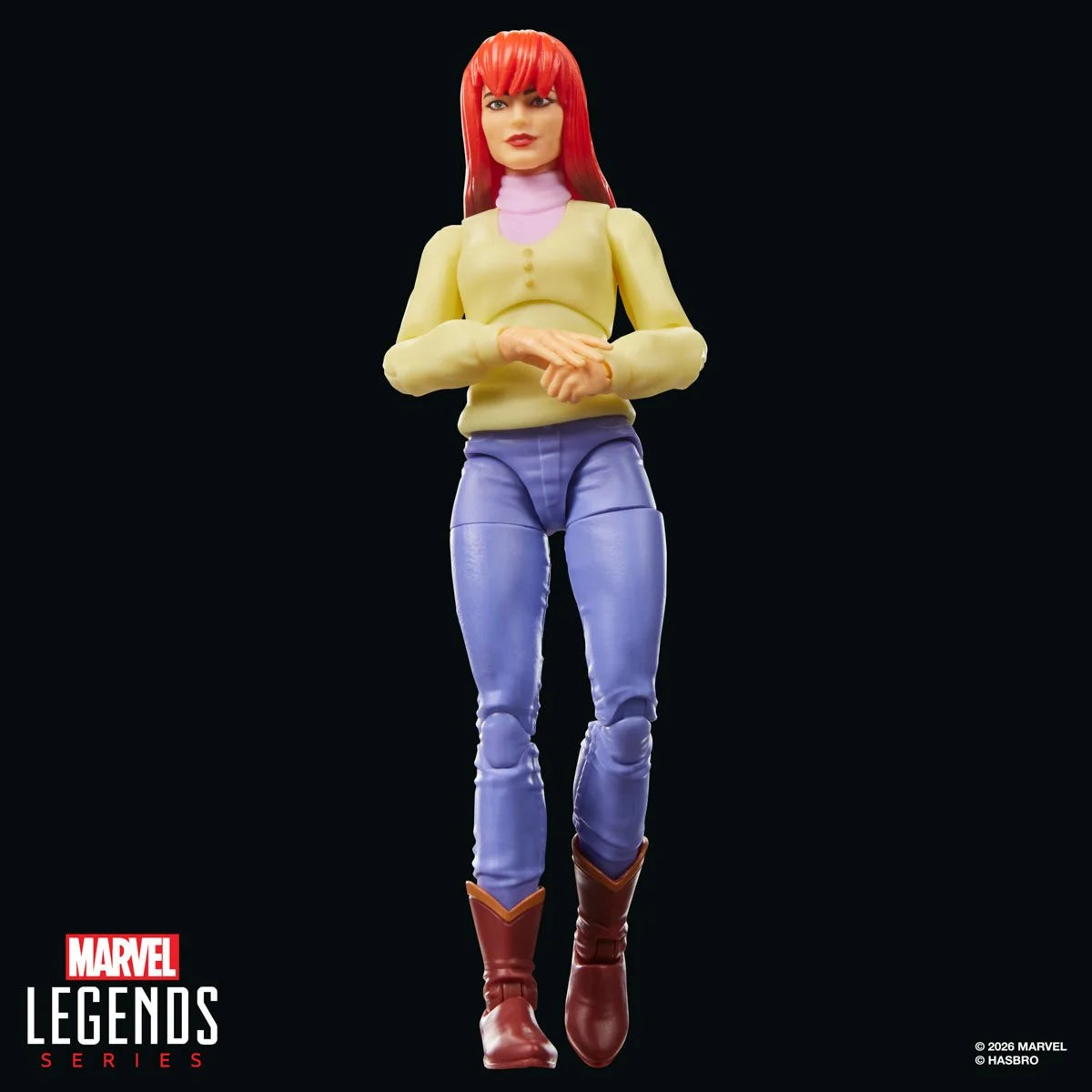 Mary Jane Watson Spider-Man: The Animated Series Marvel Legends Retro Action Figure by Hasbro 6-Inch