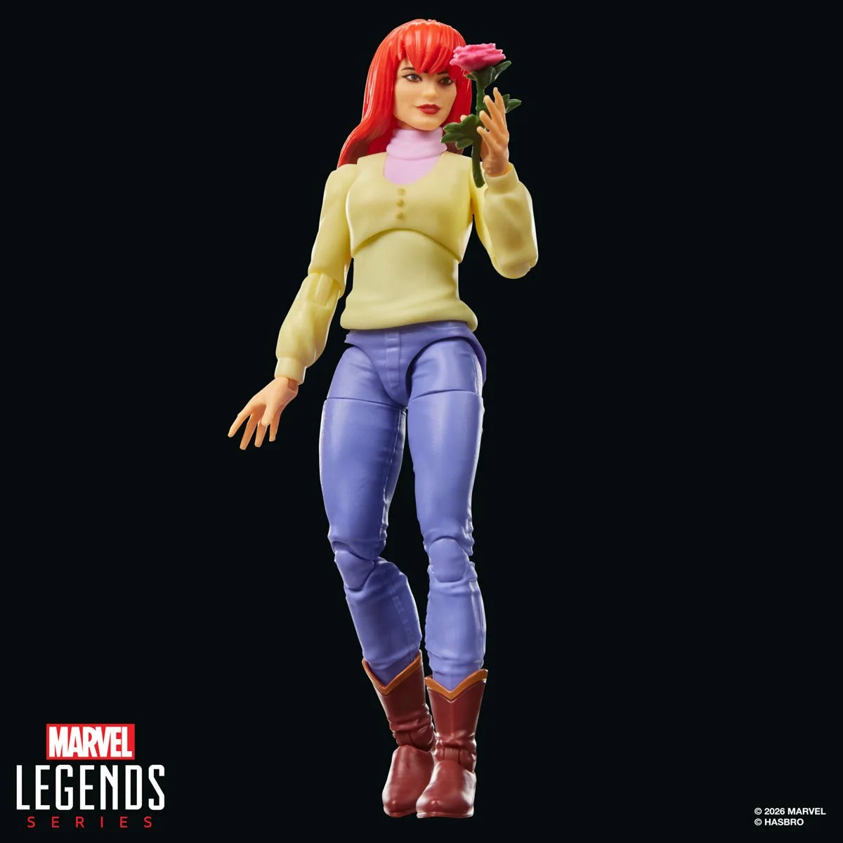 Mary Jane Watson Spider-Man: The Animated Series Marvel Legends Retro Action Figure by Hasbro 6-Inch