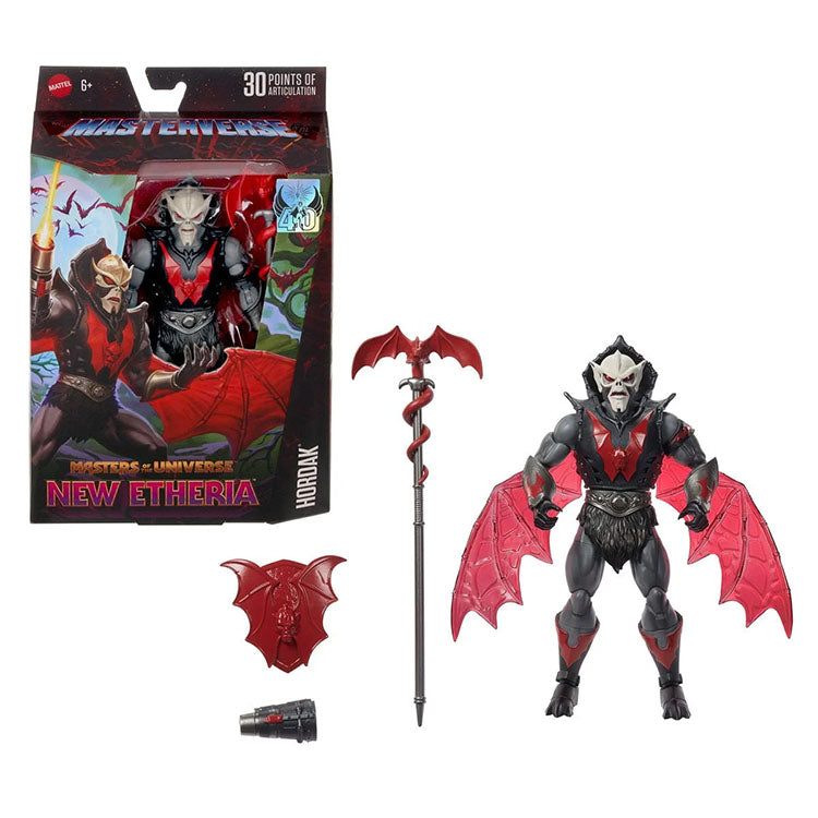 Mattel Masters of the Universe Masterverse Wave 18 New Etheria Hordak action figure with accessories and packaging