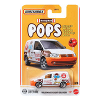 Mattel Matchbox die-cast Volkswagen Caddy Delivery van with Tootsie Roll Pops candy design in packaging