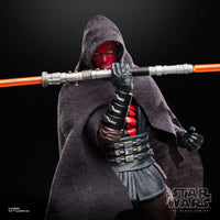 Darth Maul Star Wars 1:12 Scale 6 Inch The Black Series "Maul" Action Figure by Hasbro with double-bladed lightsaber