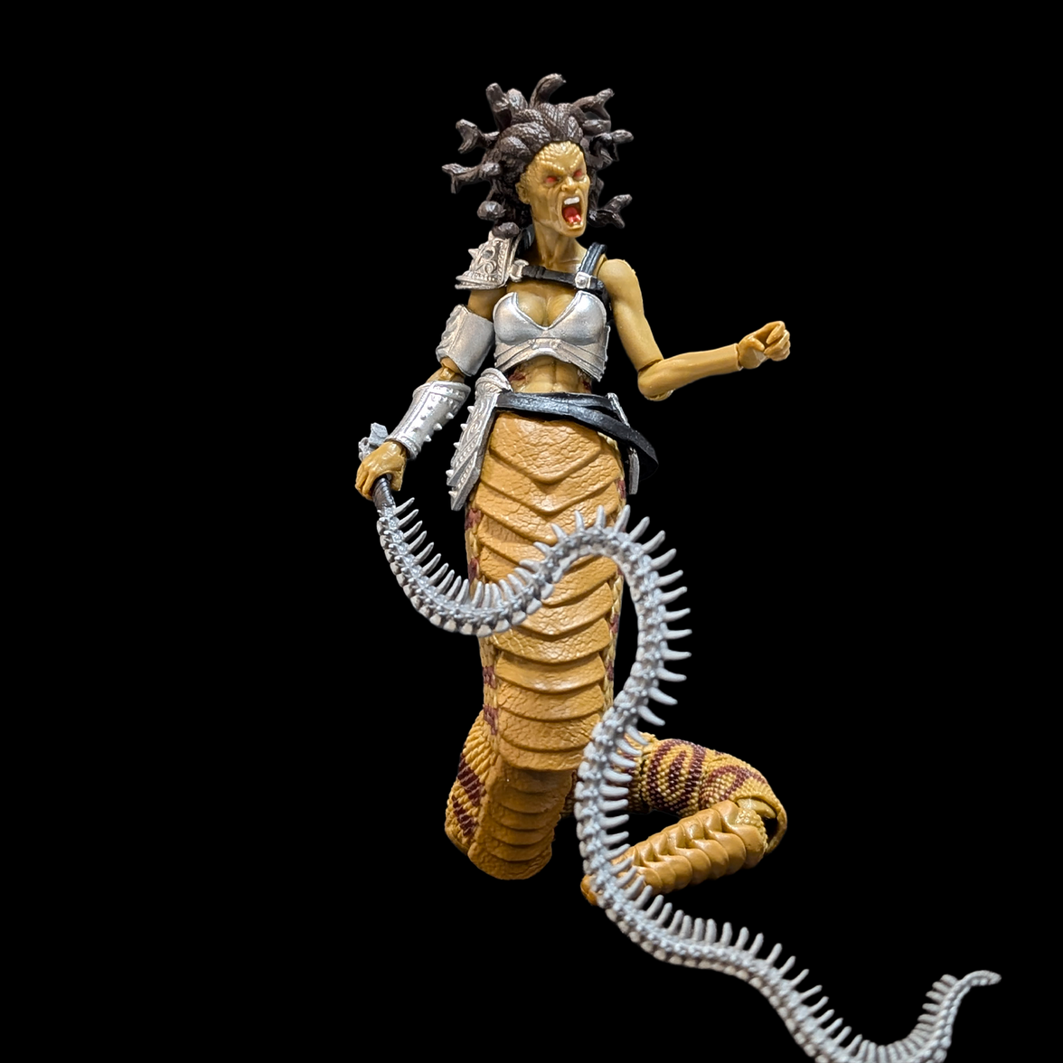Cursed Medusa Assassin from Below -Vitruvian H.A.C.K.S. 1:18 Scale Action Figure by Boss Fight Studio Llc with whip accessory