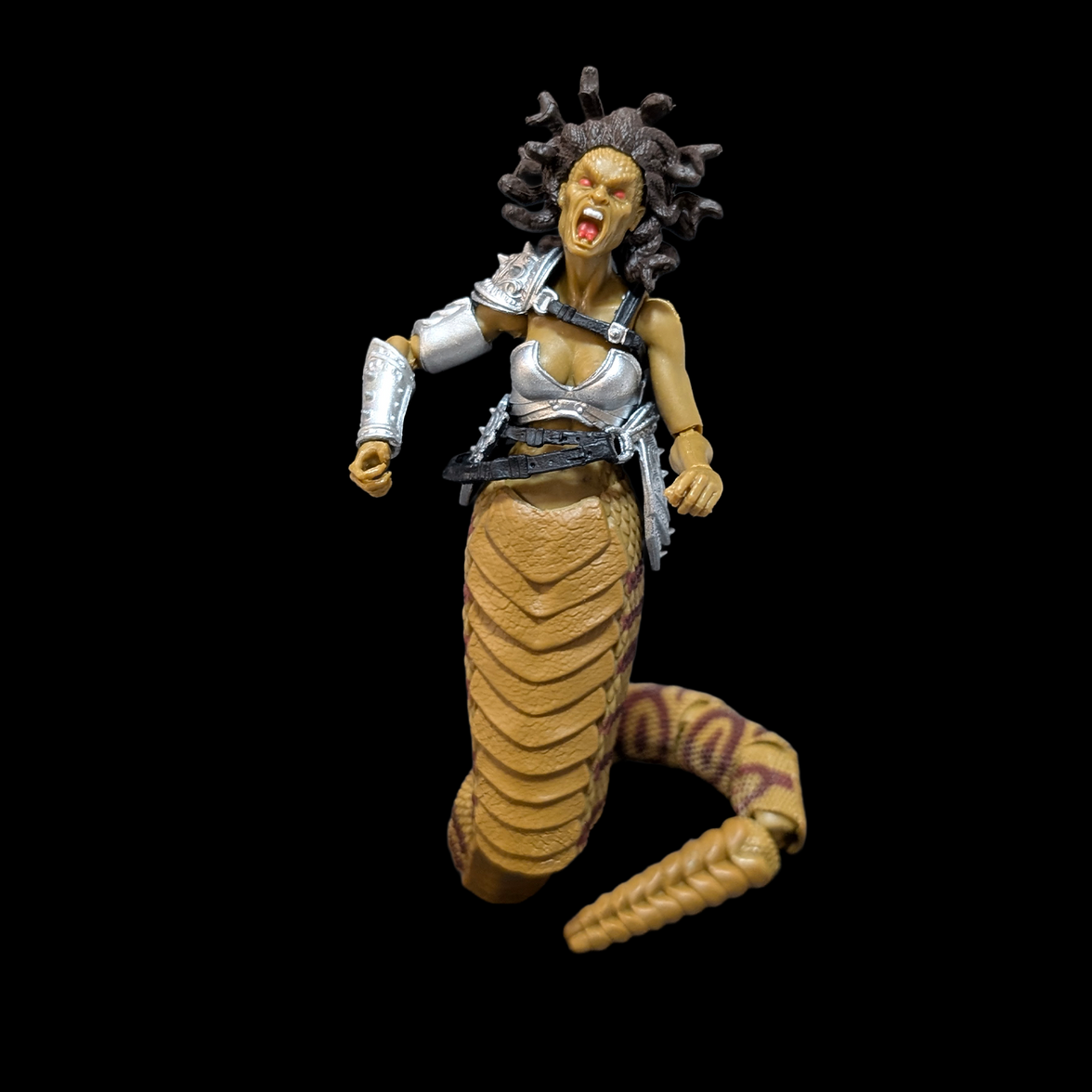 Cursed Medusa Assassin from Below -Vitruvian H.A.C.K.S. 1:18 Scale Action Figure by Boss Fight Studio Llc with detailed snake tail and armor