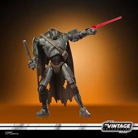 Mercenary Droid 3.75-Inch Action Figure by Hasbro with red lightsaber and blaster