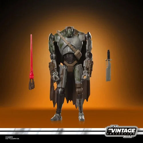 Mercenary Droid 3.75-Inch Action Figure by Hasbro with blaster and red staff