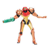 Samus in Varia Metroid Prime Figure 2.5 inch World of Nintendo 3 Points of Articulation by Go Figment in copper and red suit