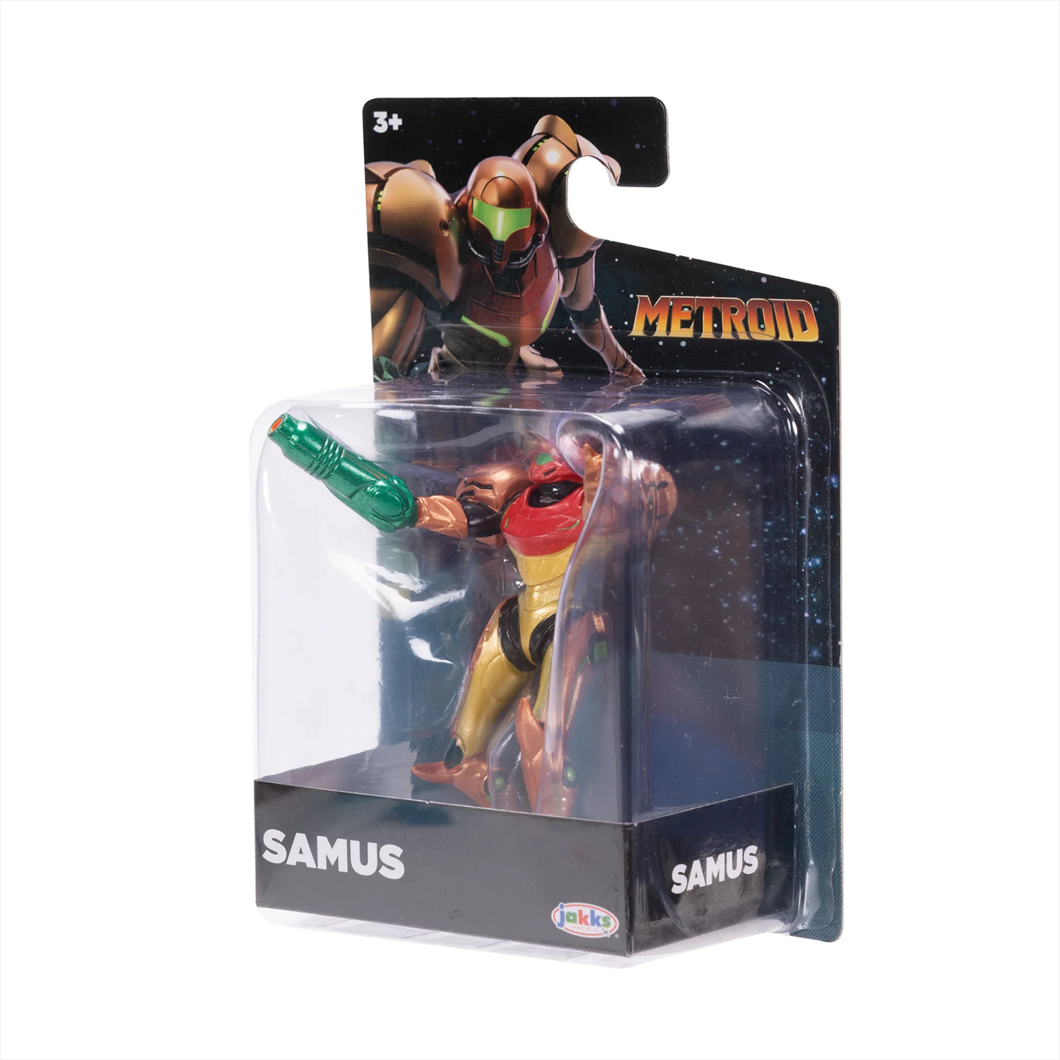 Samus in Varia Metroid Prime Figure 2.5 inch World of Nintendo 3 Points of Articulation by Go Figment in packaging