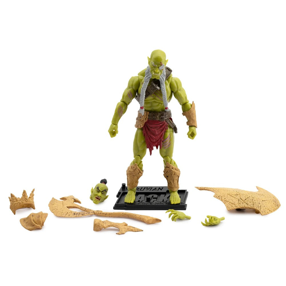 Bur’Zagi Mighty Orc Sovran -Vitruvian H.A.C.K.S. 1:18 Scale Action Figure by Boss Fight Studio Llc new in box with accessories