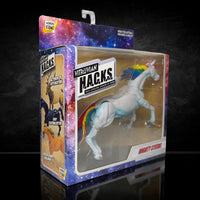Mighty Steeds Frankie Basic Unicorn 1:18 Scale Vitruvian HACKS Compatible NIB by Boss Fight Studio Llc in galaxy-themed packaging