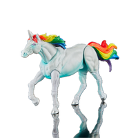 Mighty Steeds Frankie Basic Unicorn 1:18 Scale Vitruvian HACKS Compatible NIB by Boss Fight Studio Llc with rainbow mane and tail