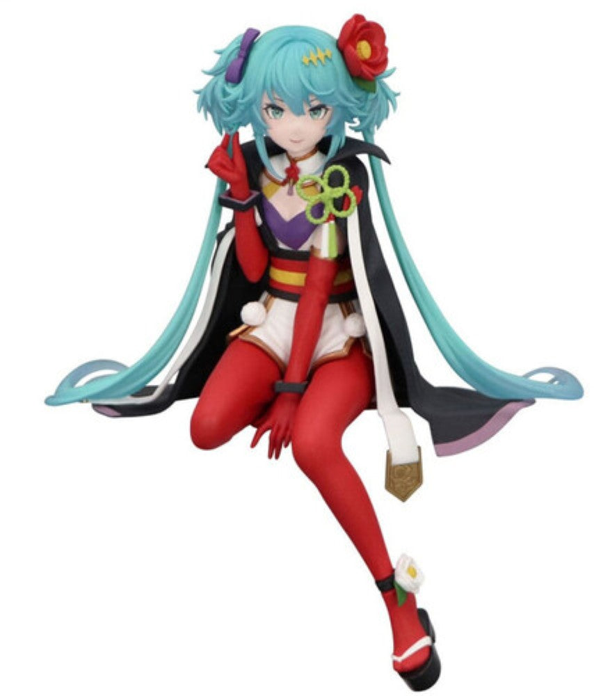 Hatsune Miku Flower Fairy Camellia Noodle Stopper Figure FuRyu new in box by Banpresto with blue twin tails and floral details
