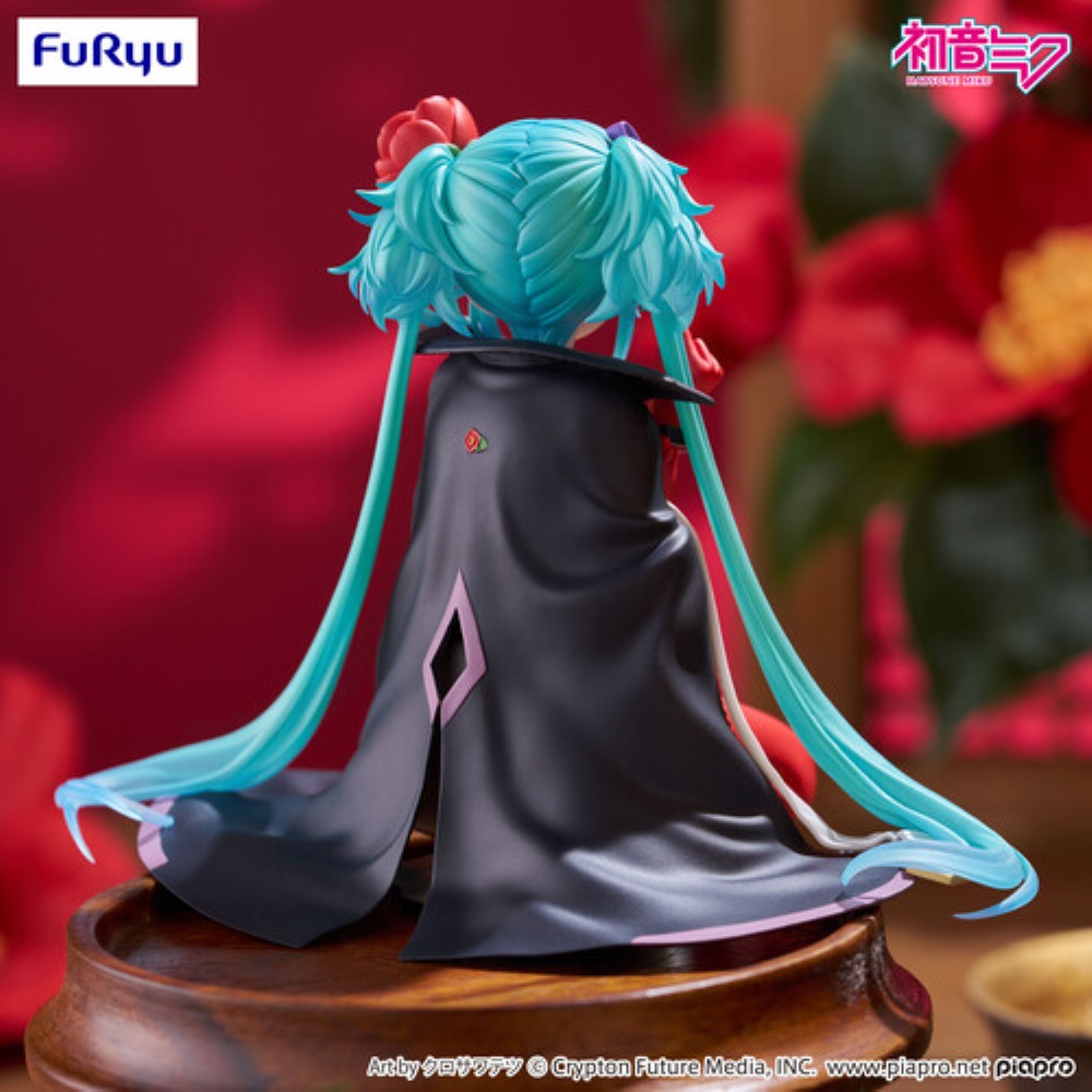 Hatsune Miku Flower Fairy Camellia Noodle Stopper Figure FuRyu new in box collectible by Banpresto with detailed cape and blue twin tails