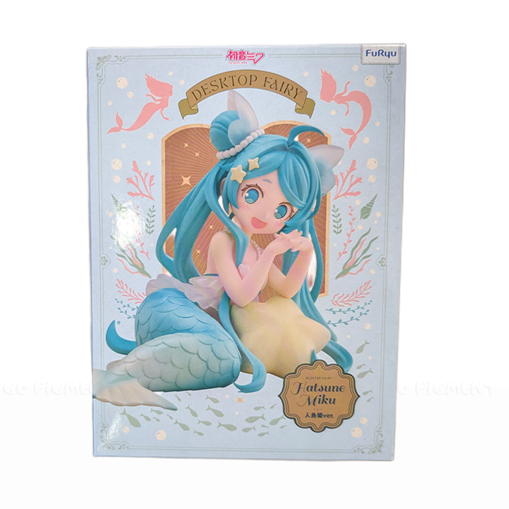 Hatsune Miku Desktop Fairy Mermaid Princess Figure 6.3" by Furyo featuring blue-haired mermaid with star accessory
