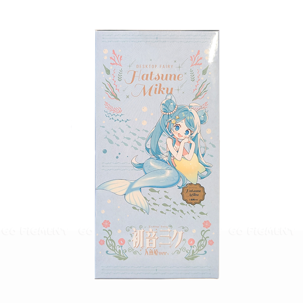 Hatsune Miku Desktop Fairy Mermaid Princess Figure 6.3" by Furyo with pastel blue mermaid design packaging