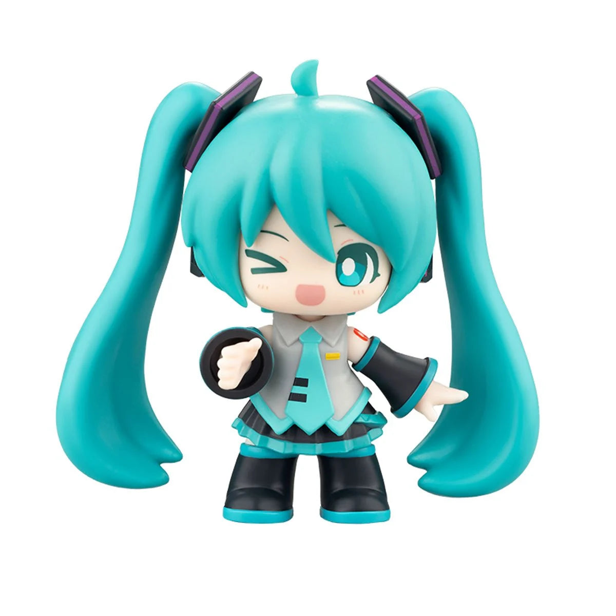 Vocaloid Hatsune Miku DaaVibe 01 Terrace Party Playset Complete Set of 6 by Blokees with winking turquoise-haired figure