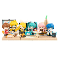 Vocaloid Hatsune Miku DaaVibe 01 Terrace Party Playset Complete Set of 6 by Blokees with full figures and detailed accessories