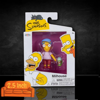 Milhouse The Simpsons Action Figure 2 1/2" Scale by Jakks Pacific, new in box collectible figure with soda accessory