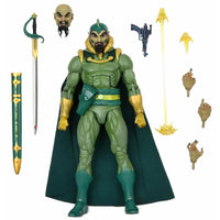 Ming the Merciless King Features Original Superheroes NECA 7-Inch Action Figure new in box with green cape and weapon accessories