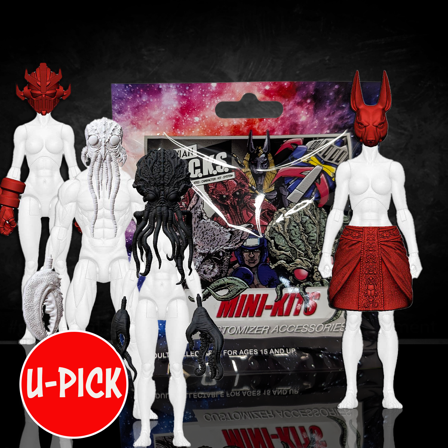 Vitruvian H.A.C.K.S. Mini-Kits: Confirmed Selection – Custom Action Figure Parts new in box by Boss Fight Studio Llc