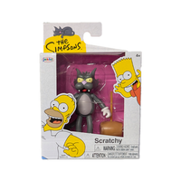 The Simpsons Scratchy Action Figure 2 1/2" Scale Springfield’s Most Battered Feline by Jakks Pacific