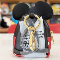 Mini-Loungefly Disney Mickey Mouse Sensational Six Cosplay U-PICK Bag Charm Key Chains new in box by Loungefly with black ears and gold ring