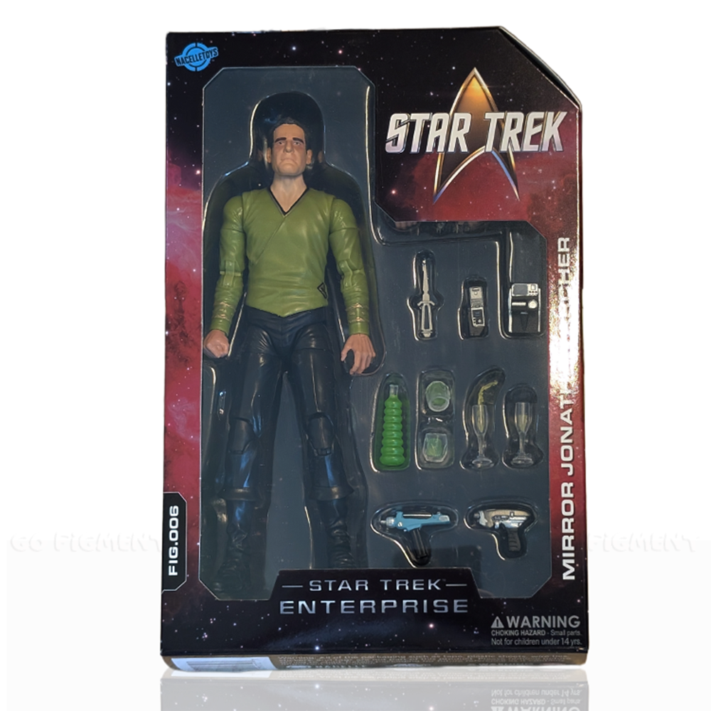 Mirror Universe Archer 7" Star Trek: Enterprise Nacelle Premium Action Figure Collectible with accessories by Nacelle
