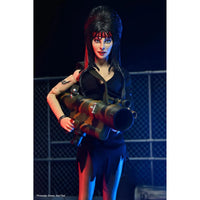 Commando Elvira - Mistress of the Dark 8-Inch Clothed Action Figure holding camo rocket launcher by Neca new in box