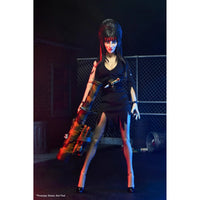 Commando Elvira - Mistress of the Dark 8-Inch Clothed Action Figure by Neca holding large weapon new in box collectible