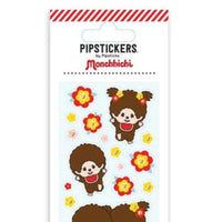 Pack of Pipsticks stickers featuring cartoon monkey characters on a white background