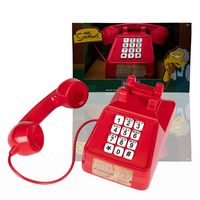 The Simpsons Moe's Tavern Prank Phone Officially Licensed Prop Replica by Jakks Pacific in red collectible design