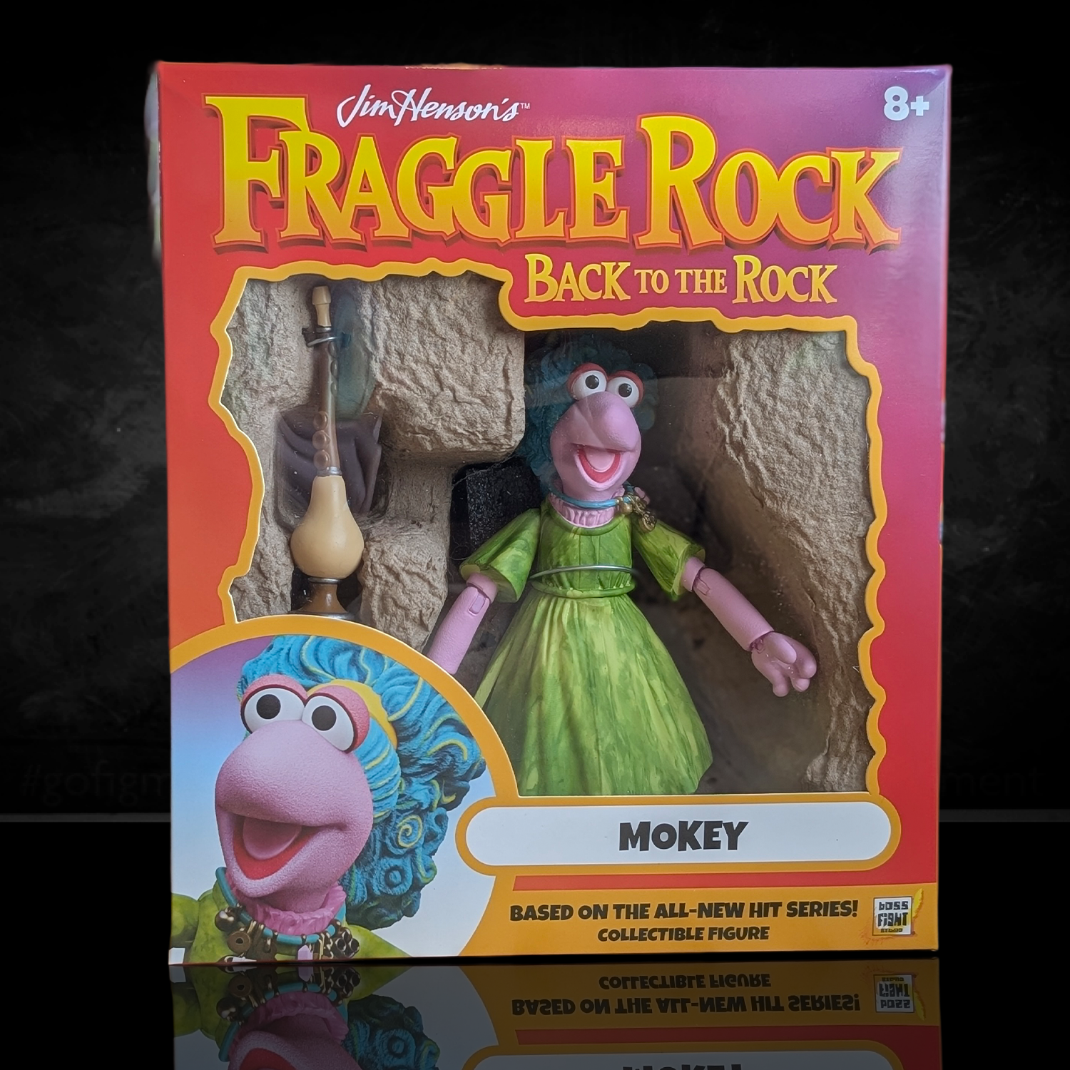 Mokey Fraggle Rock Wave 2 Deluxe Action Figure by Boss Fight Studio Llc new in box with staff accessory collectible