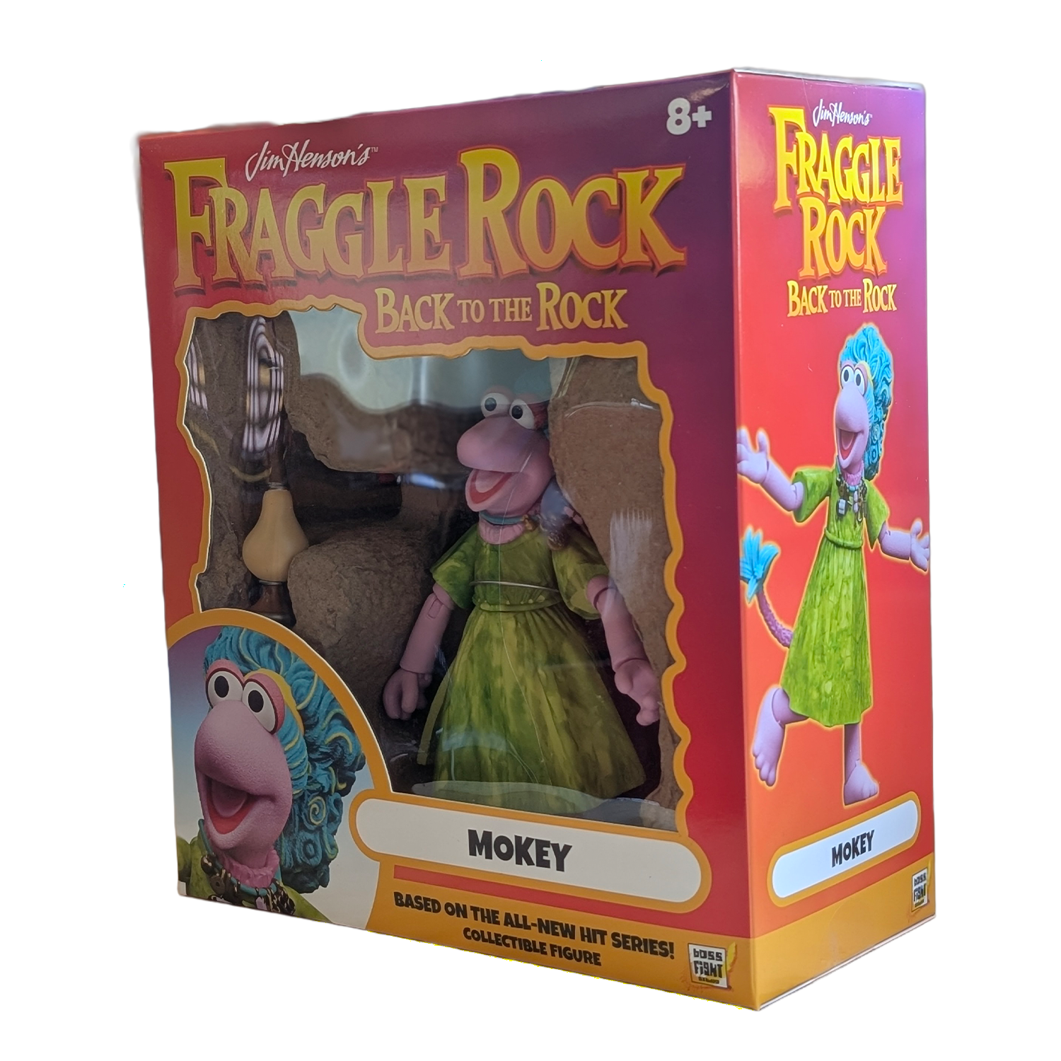 Mokey Fraggle Rock Wave 2 Deluxe Action Figure by Boss Fight Studio new in box collectible with green dress and blue hair