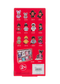 Sekiguchi Monchhichi fuzzy sticker sheets 2 pack with multiple character designs on red backing card
