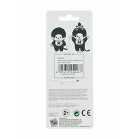 Sekiguchi Monchhichi Cherry Blossom keychain packaging with barcode and product information on white background