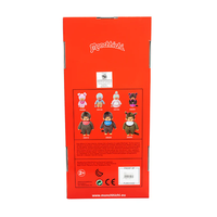 Sekiguchi Monchhichi Classic Girl with Pink Bib 18 inch plush doll packaging showing product variety and branding.