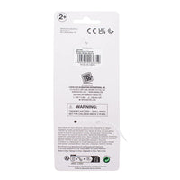 Packaging back card for Sekiguchi 4-inch Monchhichi Kuma Bear mascot keychain with safety warnings and product details