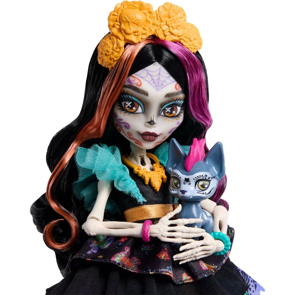 Skelita Calaveras - Moonspell Magic by Monster High 10.5 Inces IN-HAND doll by Mattel with pet accessory