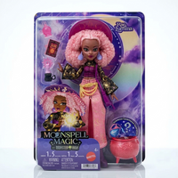 Rae Lumina Doll - Moonspell Magic by Monster High 10.5 Inces IN-HAND by Mattel with pink hair and magical accessories in packaging