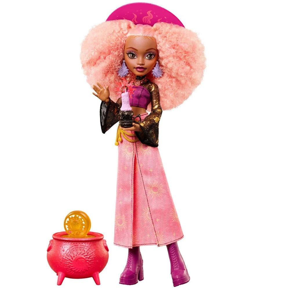 Rae Lumina Doll - Moonspell Magic by Monster High 10.5 Inces IN-HAND by Mattel with pink hair and magical accessories