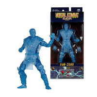 Sub-Zero Ice Clone - Mortal Kombat Klassic W5 7" Figure McFarlane by Go Figment with detailed blue translucent design
