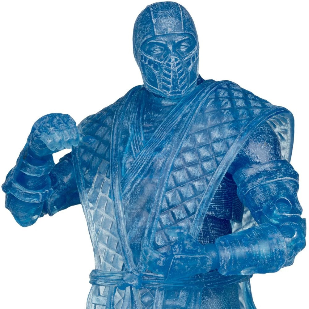 Sub-Zero Ice Clone - Mortal Kombat Klassic W5 7" Figure McFarlane by Go Figment, translucent blue collectible action figure.
