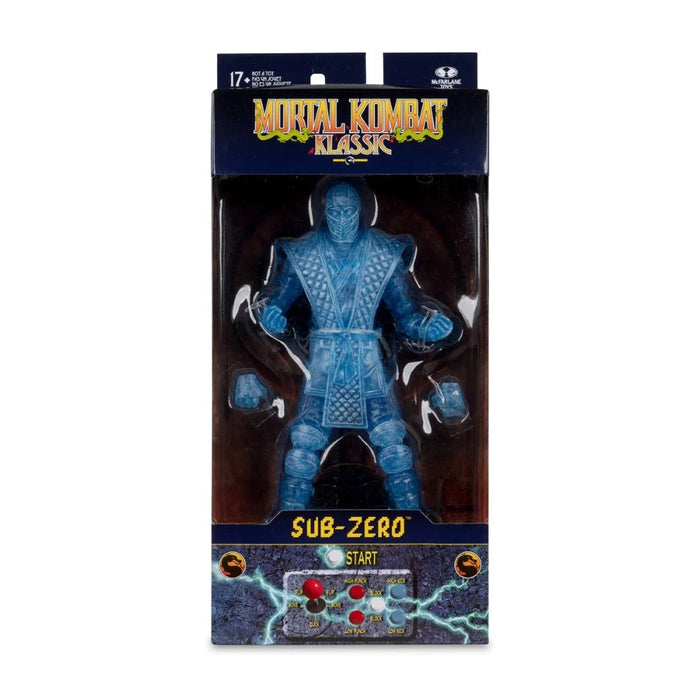 Sub-Zero Ice Clone - Mortal Kombat Klassic W5 7" Figure McFarlane by Go Figment in original packaging with accessories