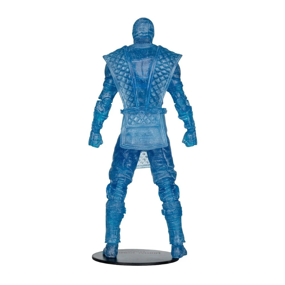 Sub-Zero Ice Clone - Mortal Kombat Klassic W5 7" Figure McFarlane by Go Figment showing back view in icy blue pose