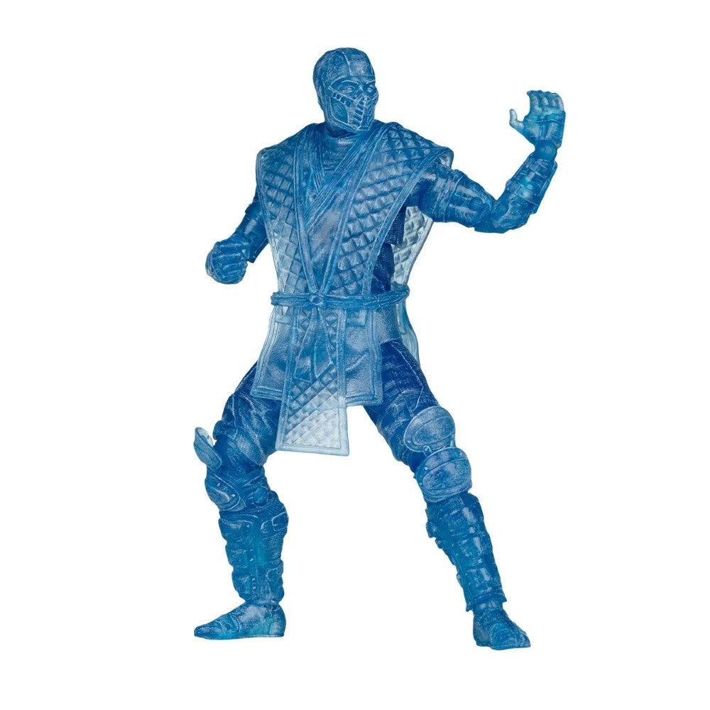 Sub-Zero Ice Clone - Mortal Kombat Klassic W5 7" Figure McFarlane by Go Figment in detailed icy blue translucent design.