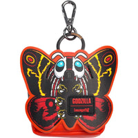 Mini-Loungefly Godzilla Entertainment Earth Exclusive Cosplay U-PICK Bag Charms featuring colorful Mothra design new in box collectible by Loungefly