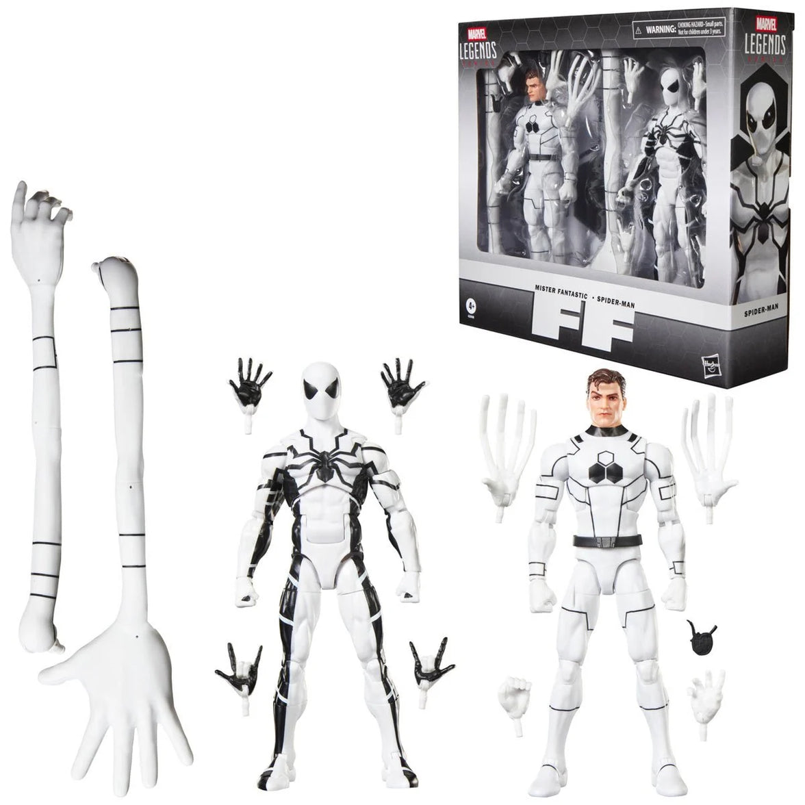 Mister Fantastic & Spider-Man 6-Inch Action Figures - Marvel Legends Series Future Foundation by Hasbro
