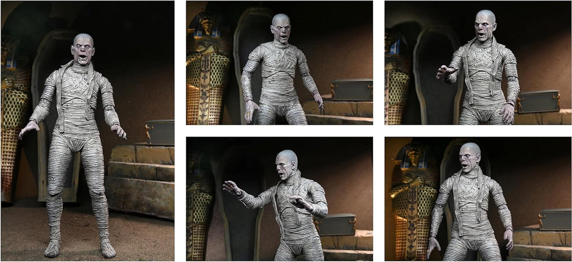 NECA Universal Monsters Ultimate Mummy 7" Figure & Accessory Pack Combo - New with 1:12 scale wrapped figure by Neca